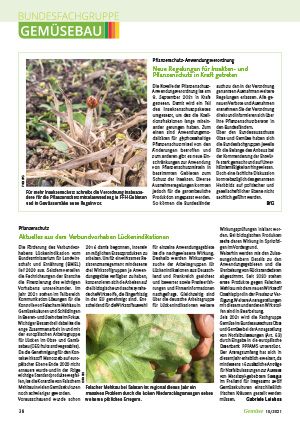 Pflanzenschutz. Aktuelles aus dem Verbundvorhaben Lückenindikationen